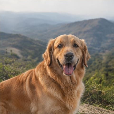 Varun's photobook of Simba, Golden Retriever