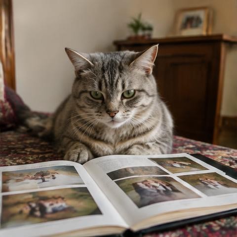 Rohit's photobook of Smudge, Tabby